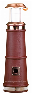 Lighthouse Birdhouse Tuscan Red
