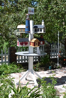 Retail Display Stand - Holds Eight Birdhouses